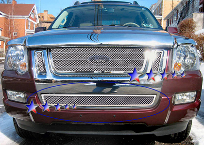 APS Chrome Stainless Steel Lower Bumper Grille