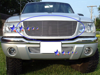 APS Polished Aluminum Main Upper Grille