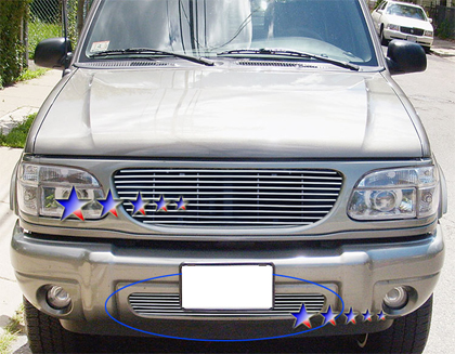 APS Polished Aluminum Lower Bumper Grille