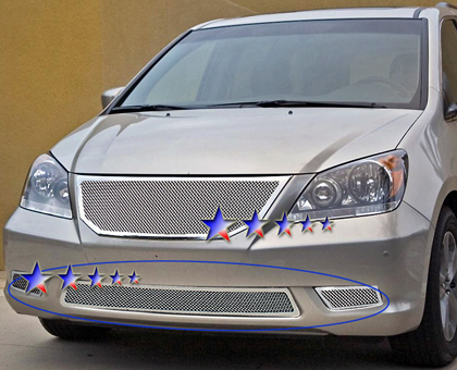 APS Chrome Stainless Steel Lower Bumper Grille