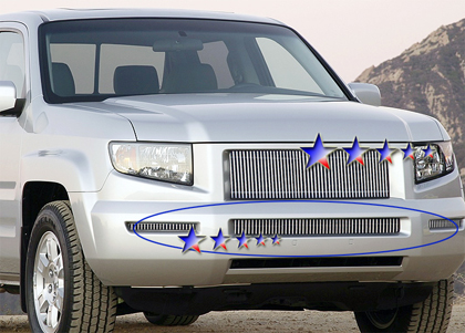 APS Polished Aluminum Lower Bumper Grille