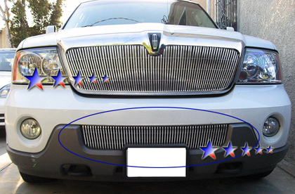 APS Polished Aluminum Lower Bumper Grille