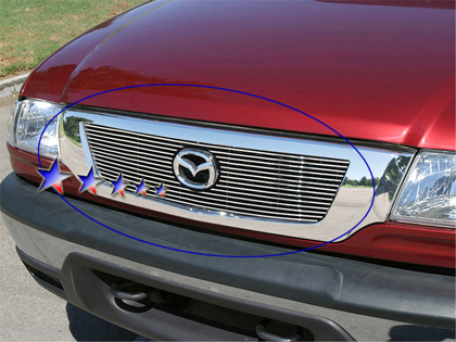 APS Polished Aluminum Main Upper Grille