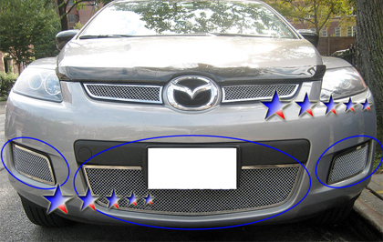 APS Chrome Stainless Steel Lower Bumper Grille