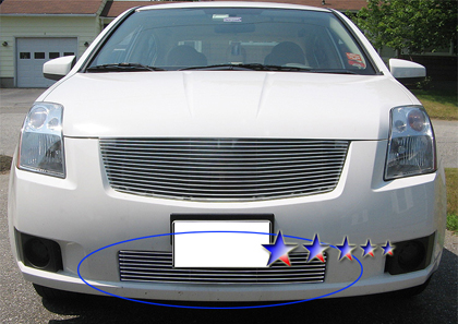 APS Polished Aluminum Lower Bumper Grille