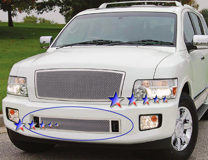 APS Chrome Stainless Steel Lower Bumper Grille