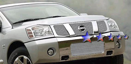 APS Polished Aluminum Lower Bumper Grille