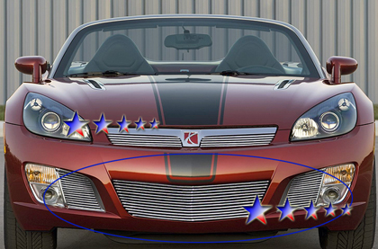 APS Polished Aluminum Lower Bumper Grille