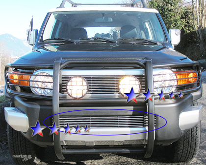 APS Polished Aluminum Lower Bumper Grille