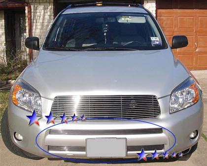 APS Polished Aluminum Lower Bumper Grille