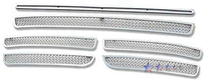 APS Chrome Stainless Steel Lower Bumper Grille