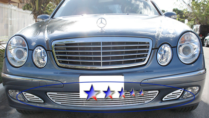 APS Polished Aluminum Lower Bumper Grille