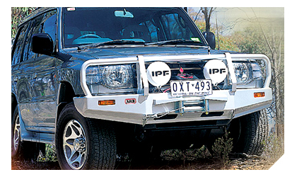 ARB Custom Front Bumper - Deluxe Bull Bar Winch Mount (Front) (Paintable)