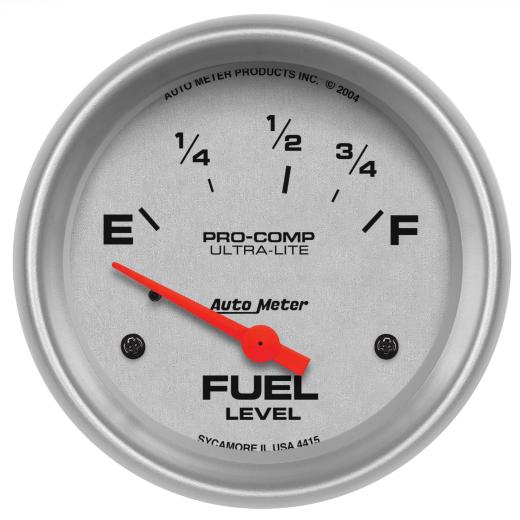 Auto Meter Gauges - Ultra-Lite Series Electric Fuel Level Gauge