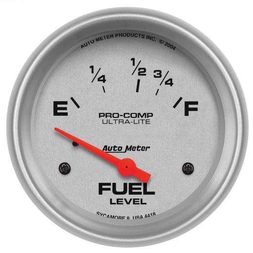 Auto Meter Gauges - Ultra-Lite Series Electric Fuel Level Gauge