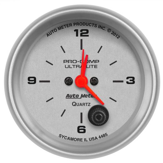 Auto Meter Gauges - Ultra-Lite Series Electric Clock Gauge