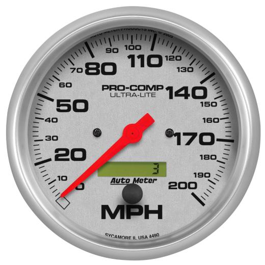 Auto Meter Gauges - Ultra-Lite Series In-dash Speedometer (200 MPH)