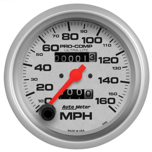 Auto Meter Gauges - Mechanical Ultra-Lite Series In-dash Speedometer (160 MPH)