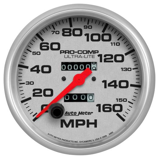 Auto Meter Gauges - Ultra-Lite Series In-dash Mechanical Speedometer (160 MPH)