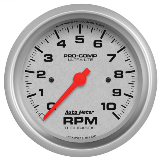 Auto Meter Gauges - Ultra-Lite Series In-Dash Single Range Tachometer (10,000 RPM)