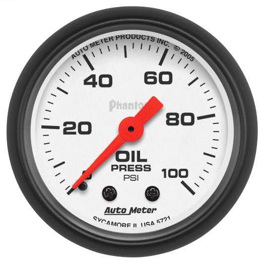 Auto Meter Gauges - Phantom Series Mechanical Gauge