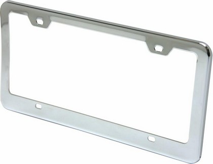 AutoLoc License Plate Frame w/ Bolts & Caps (Chrome)