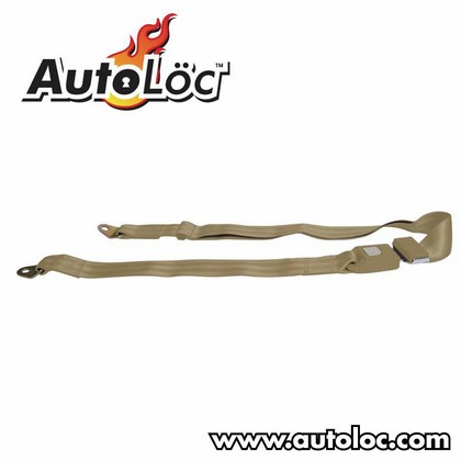 AutoLoc 2 Point Lap Seat Belt (Camel)