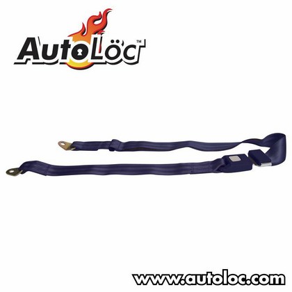 AutoLoc 2 Point Lap Seat Belt (Dark Blue)