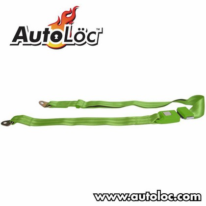 AutoLoc 2 Point Lap Seat Belt (Green)