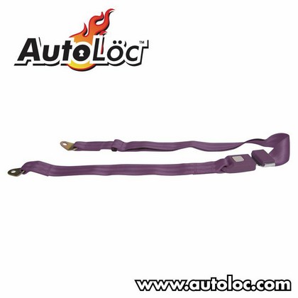 AutoLoc 2 Point Lap Seat Belt (Plum Purple)