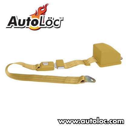 AutoLoc 2 Point Retractable Lap Seat Belt (Goldenrod)