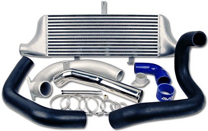 AVO Front Mount Intercooler Kit with Black Piping