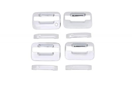 AVS Door Handles - Chrome Door Handle Cover (w/o Keypad) w/o Passenger Keyhole)