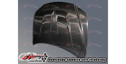 B-Magic Carbon Fiber Hoods - Raiden Series