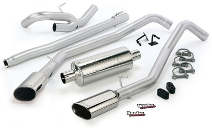 Banks Monster Exhaust System - Duals (Chrome Stainless Steel Tips)