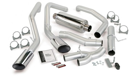 Banks Monster Exhaust - Diesel Duals (Chrome Stainless Steel Tips)