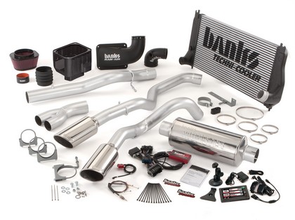 Banks Big Hoss Bundle - Single Exhaust (Black Stainless Steel Tip)