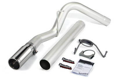 Banks Monster Exhaust - Single-Dual Tip (Stainless Steel Chrome Tip)