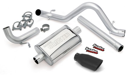 Banks Monster Exhaust System (Black Stainless Steel Tip)