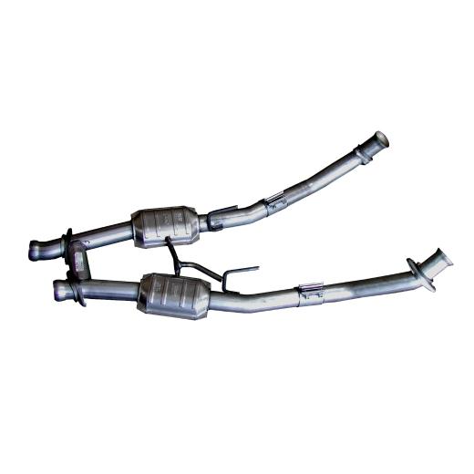 BBK Exhaust Pipes - 2-1/2 Inch Hi Flow H-Pipe w/ Converters