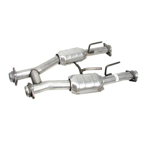 BBK Exhaust Pipes - 2-1/2 Inch Short H-Pipe w/ Converters