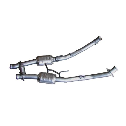 BBK Exhaust Pipes - 2-1/2 Inch Hi Flow H-Pipe w/ Converters