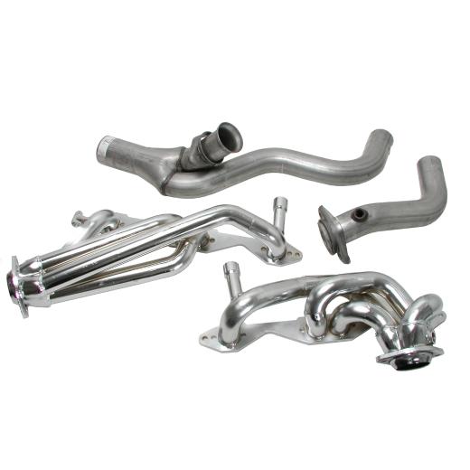 BBK Headers - Single Cat 1-5/8 Inch Header and Y-Pipe (Polished Ceramic)