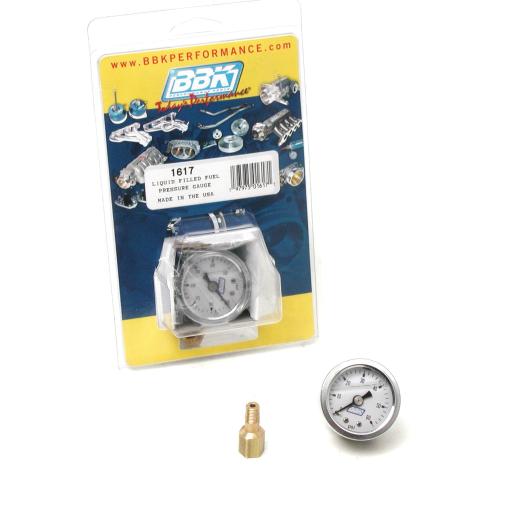 BBK Fuel Pressure Regulators - Power Plus Series Liquid Filled Gauge Kit