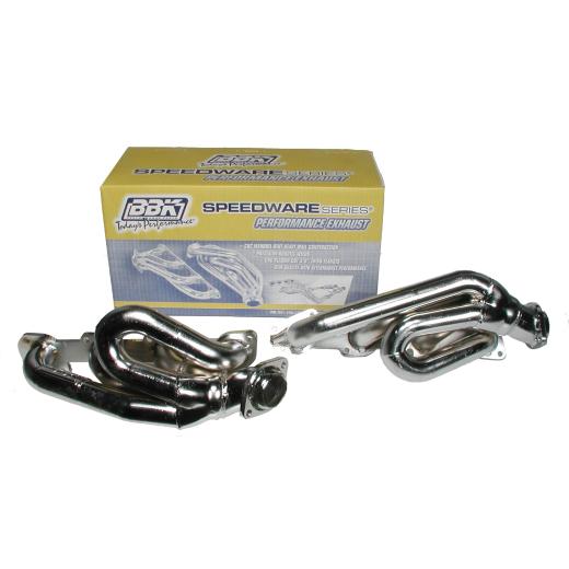 BBK Headers - 1-3/4 Inch Tuned-Length Short (Chrome)