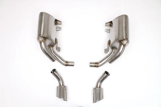 B&B Performance C4S Mufflers w/ Elliptical Rolled EdgeTips.