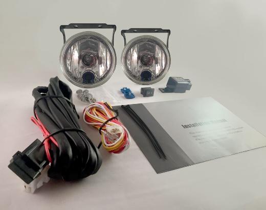 BlingLights Fog Lamp Light Kit, Steel or Plastic Bumper