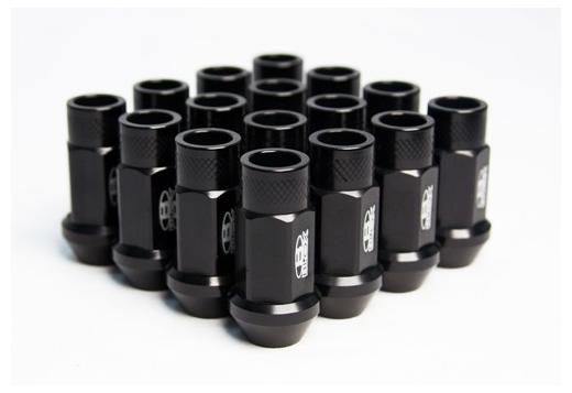 Blox Racing Street Series Forged Lug Nuts - 12 x 1.25mm (Black)