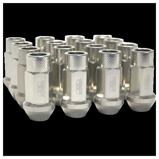 Blox Racing Street Series Forged Lug Nuts - 12 x 1.25mm (Silver)