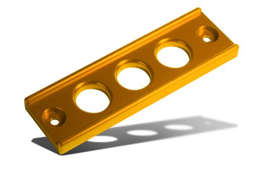 Blox Racing Billet Battery Tiedown - Gold